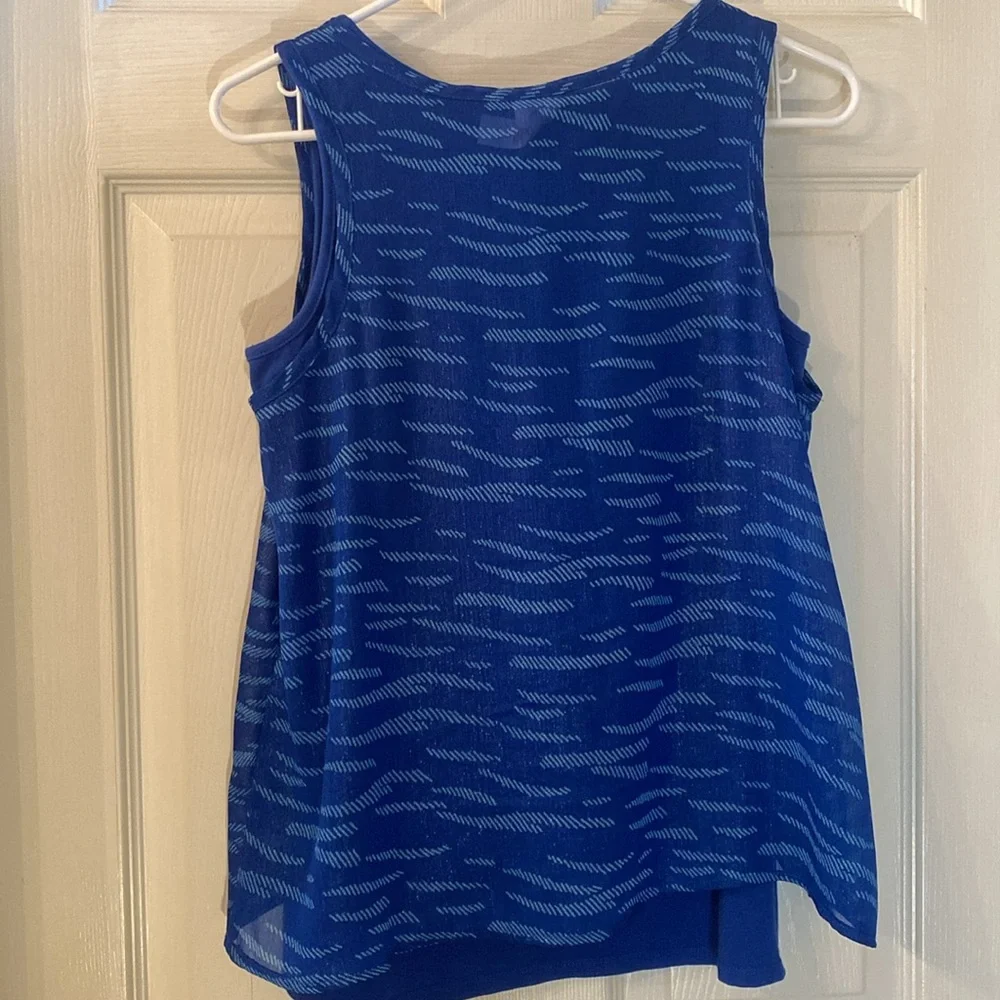 Justice Blue Tank Top with Silver Accents